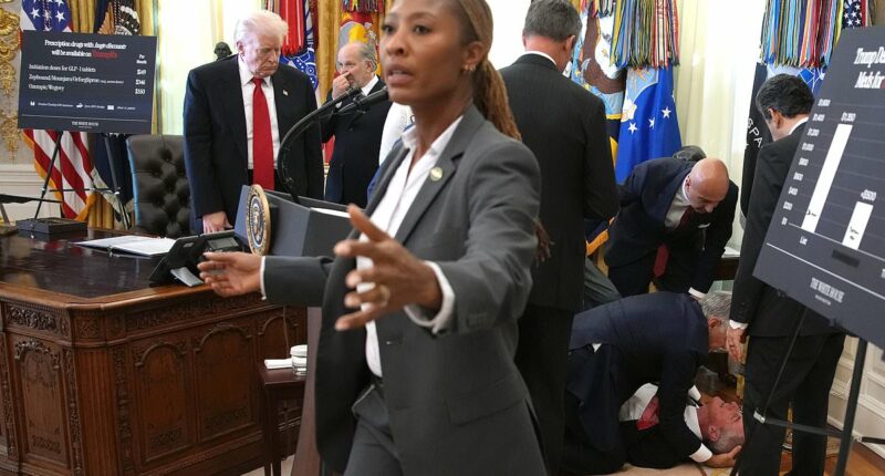 White House guest collapses in front of stunned Trump at White House