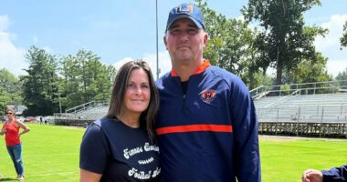 Wife of missing high school football breaks her silence after he suddenly vanished while police closed in on his home