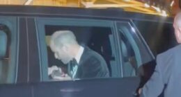 William and Kate share 'air kiss' before Royal Variety Performance