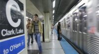Woman, 26, is set ablaze on Chicago train by male passenger