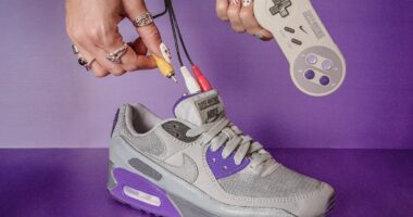 You can play classic Nintendo games on these custom SNES Nike sneakers