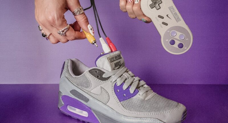 You can play classic Nintendo games on these custom SNES Nike sneakers