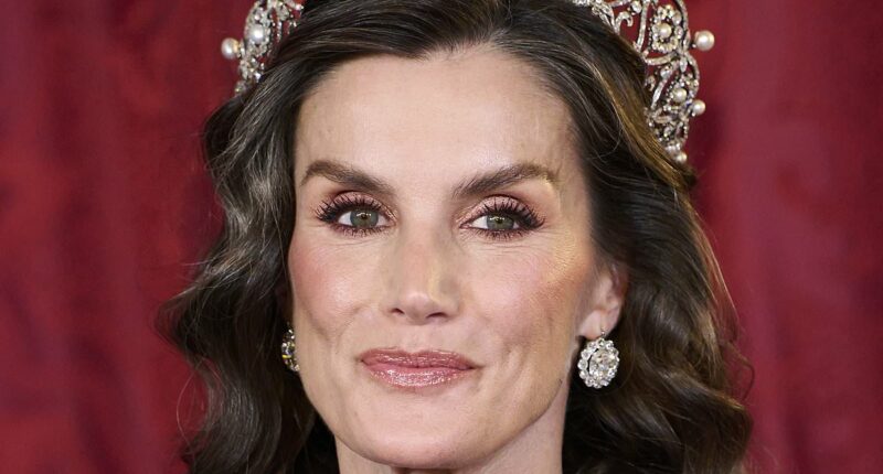 You look Kate, Letizia! Queen of Spain takes a leaf out of the Princess of Wales's book as she debuts ultra-glamorous glow-up at state banquet in Madrid
