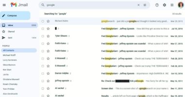 ‘Jmail’ is like Gmail, but with Jeffrey Epstein’s emails