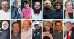 Fourteen of the victims of the Bondi attack (clockwise from top left): Rabbi Eli Schlanger, Dan Elkayam, Matilda, Rabbi Yaakov Levitan, Boris and Sofia Gurman, Edith Brutman, Adam Smyth, Boris Tetleroyd, Marika Pogany, Peter Meagher, Alex Kleytman, Tibor Weitzen, Reuven Morrison.