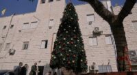 3 Palestinians arrested on suspicion of torching a Christmas tree at a Catholic church in West Bank