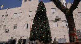 3 Palestinians arrested on suspicion of torching a Christmas tree at a Catholic church in West Bank
