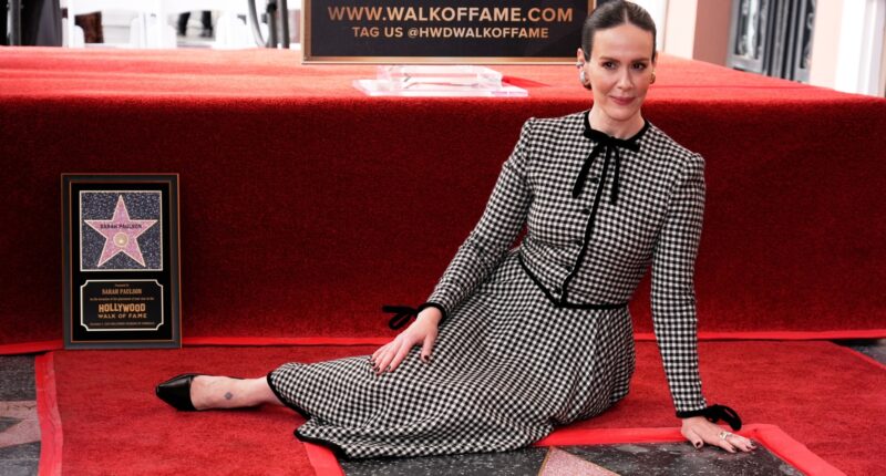 Actress Sarah Paulson gets a star on the Hollywood Walk of Fame