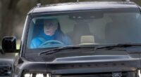 Andrew Mountbatten-Windsor is pictured at wheel of brand new £75K Land Rover Defender 'he was given for free' before spending last Christmas at Royal Lodge