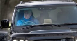 Andrew Mountbatten-Windsor is pictured at wheel of brand new £75K Land Rover Defender 'he was given for free' before spending last Christmas at Royal Lodge