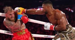 Anthony Joshua knocks out Jake Paul in farcical Netflix boxing showdown... after YouTuber dived to the floor throughout bloody onslaught