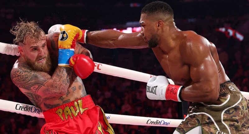 Anthony Joshua knocks out Jake Paul in farcical Netflix boxing showdown... after YouTuber dived to the floor throughout bloody onslaught