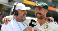 Former Australian batsman and coach Darren Lehmann (pictured left with Travis Head) wants to see the coin toss scrapped in Test cricket