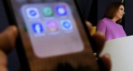 Federal Minister for Communications Anika Wells during a press conference where they released new guidance to provide clear directions for platforms as part of the Australian Governments world-leading under-16 social media laws. Sydney, NSW. September 16, 2025.