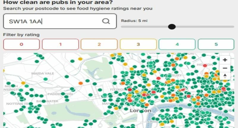 Britain's filthiest pubs named and shamed: One in 40 boozers fail hygiene ratings... so is YOURS one of them?
