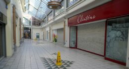 Britain's saddest shopping centre empty days before Christmas