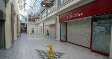 Britain's saddest shopping centre empty days before Christmas