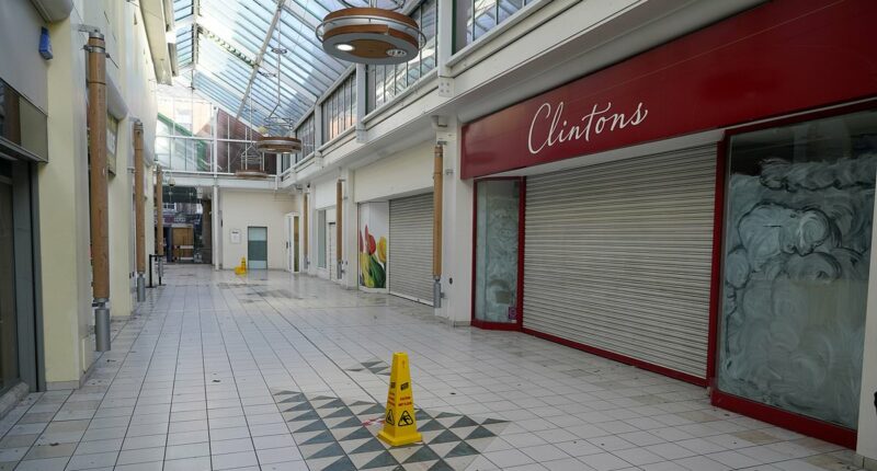Britain's saddest shopping centre empty days before Christmas