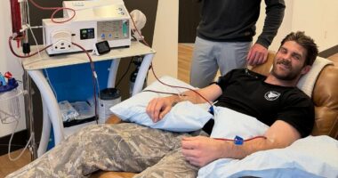 Bryce Harper had a THIRD of his blood removed. His doctor reveals why