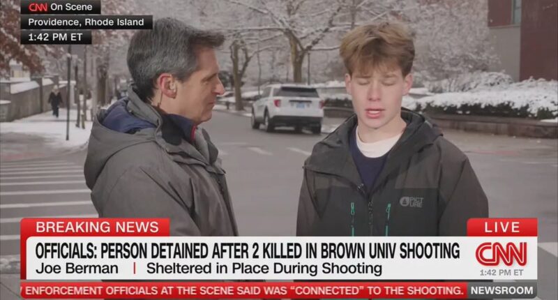 CNN anchor's son recounts terror of Brown University campus shooting