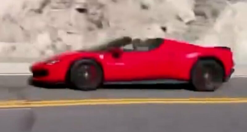 Call of Duty creator's Ferrari caught on film before it crashed
