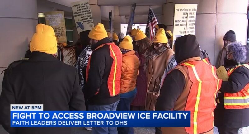 Catholic faith leaders demand access to Broadview Immigration and Customs Enforcement facility for Christmas 2025