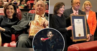 Catsimatidis, Hochul catch up during 'Marty Supreme'