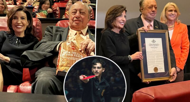 Catsimatidis, Hochul catch up during 'Marty Supreme'