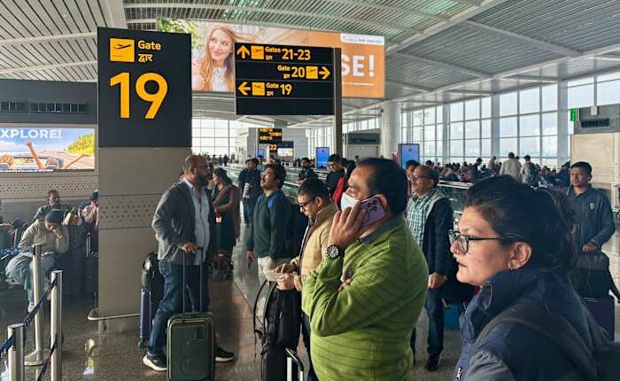 Chaos erupts at Indian airports as country's largest airline cancels flights