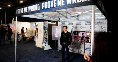 Charlie Kirk fans pose for selfies at recreation of murder location