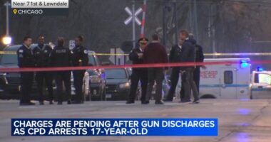 Chicago crime: 17-year-old suspect's weapon fires during struggle with police officers on West 71st Street in West Lawn, CPD says