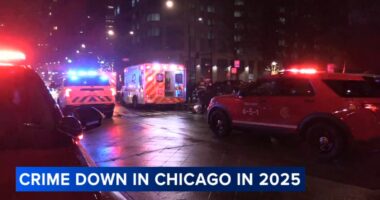 Chicago on pace to finish 2025 with fewest number of homicides in at least 10 years; violent crime overall also down