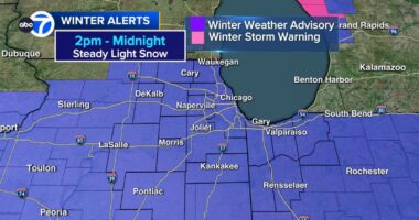 Chicago weather forecast: More snow for PM commute Monday | O'Hare, Midway airports recover from weekend flight cancellations