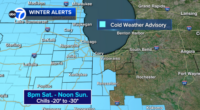 Chicago wind chill warning: Cold Weather Advisory issued as Chicago weather forecast calls for snow, dangerous temps this weekend