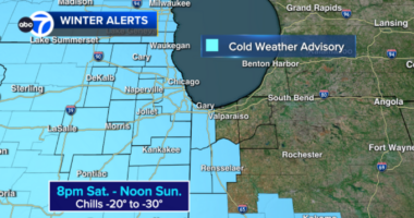 Chicago wind chill warning: Cold Weather Advisory issued as Chicago weather forecast calls for snow, dangerous temps this weekend