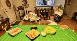 Chilling game-day photo before husband killed wife over football fight