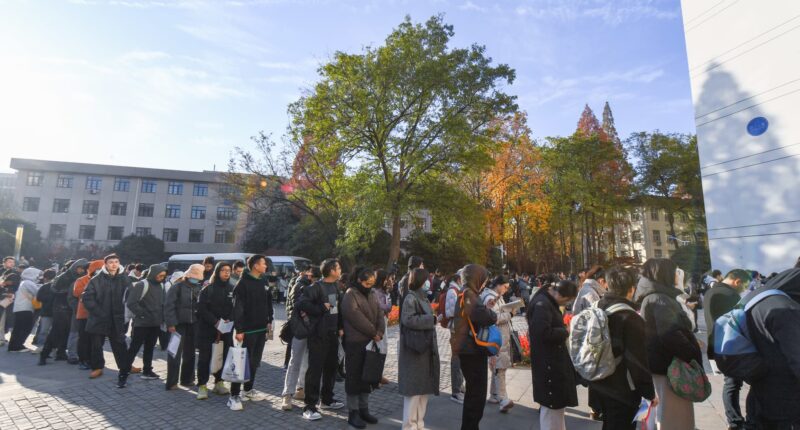 Chinese youth rush for government jobs amid economic headwinds