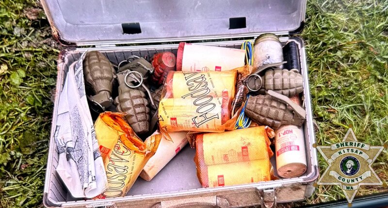 Contractors renovating Washington state home discover case of live military grenades packed with TNT