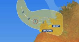 Tropical Cyclone Hayley could intensify into a category two storm as early as this afternoon.