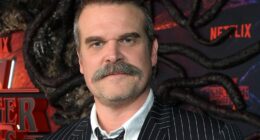 David Harbour nabs stranger’s hat in bizarre incident at California bar