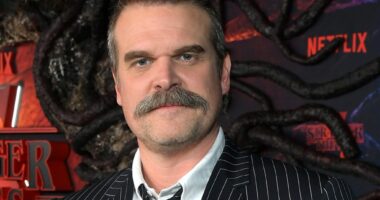 David Harbour nabs stranger’s hat in bizarre incident at California bar