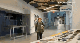 drawing give to Turning Point chapter showing person shot in the neck