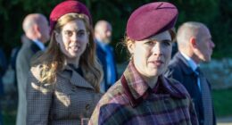 Disgraced Andrew 'cast a long shadow' over Beatrice and Eugenie's Christmas at Sandringham as they were forced to 'avoid' fans, body language expert claims