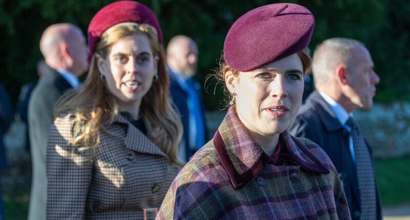 Disgraced Andrew 'cast a long shadow' over Beatrice and Eugenie's Christmas at Sandringham as they were forced to 'avoid' fans, body language expert claims
