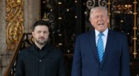 Donald Trump meets with Zelensky at Mar-a-Lago - and snaps at reporter