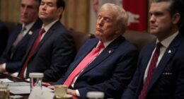 'Dozy Don' accused of falling ASLEEP as he closes his eyes during Cabinet meeting