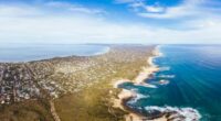 Mornington Peninsula aerial view urban sprawl beaches Victoria properties