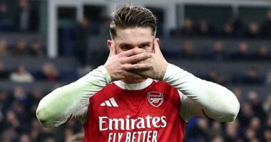 Everton 0-1 Arsenal: Mikel Arteta marks six-year anniversary with significant win as Viktor Gyokeres gets confidence-boosting winner - but Gunners face tough road ahead with Man City hot on their tail