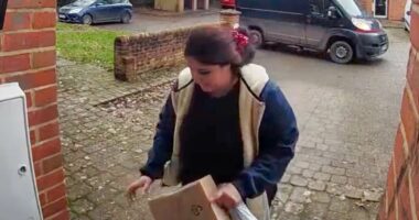 Evri Christmas backlash as delivery driver caught 'stealing' present