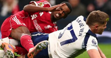 First he was out of shape, now Alexander Isak is out of luck following a Micky van de Ven tackle which left Liverpool fuming - their £125m man must wonder whether he will ever catch a break, writes DOMINIC KING